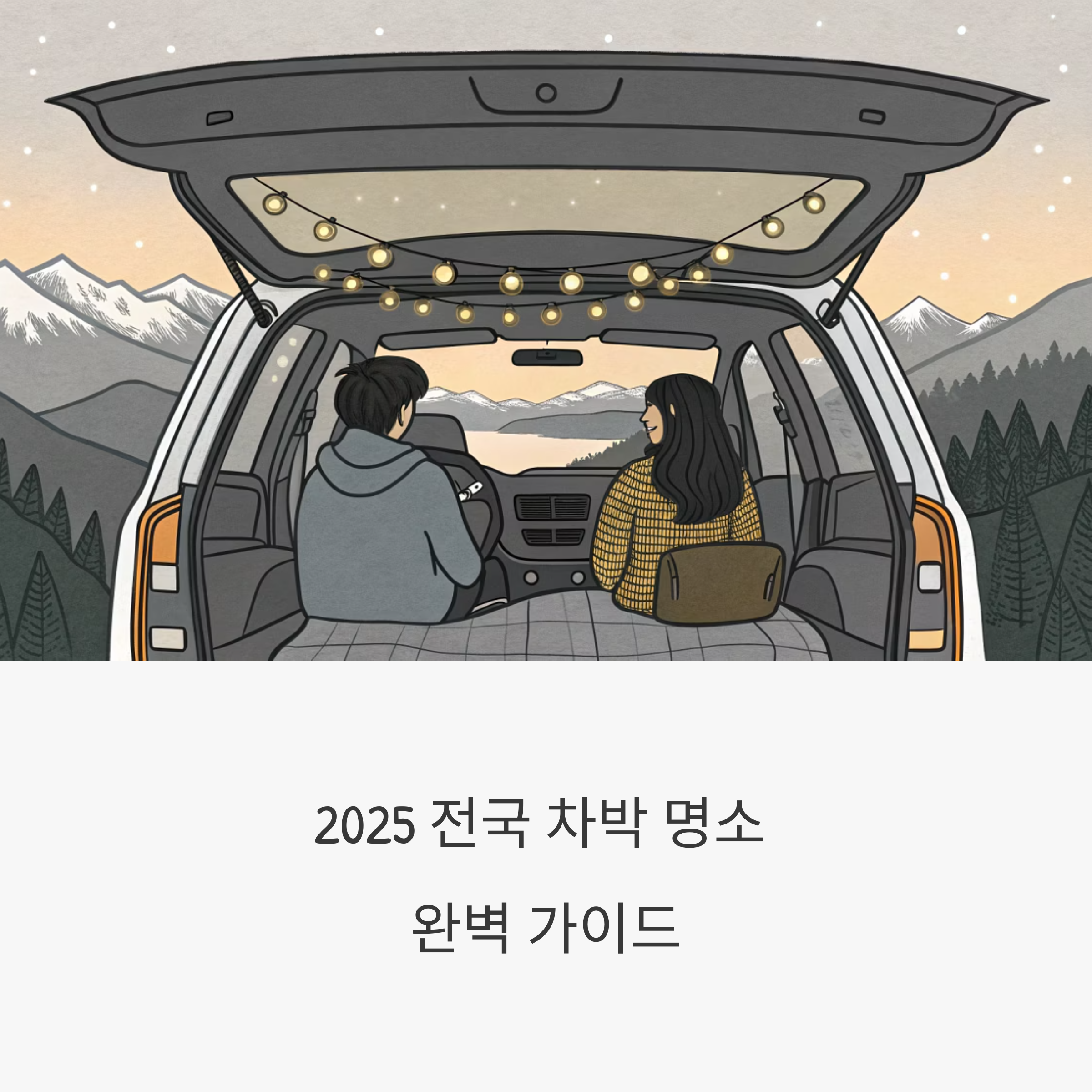 2025 전국 차박 명소 완벽 가이드: 초보도 가능한 자연 속 힐링 여행