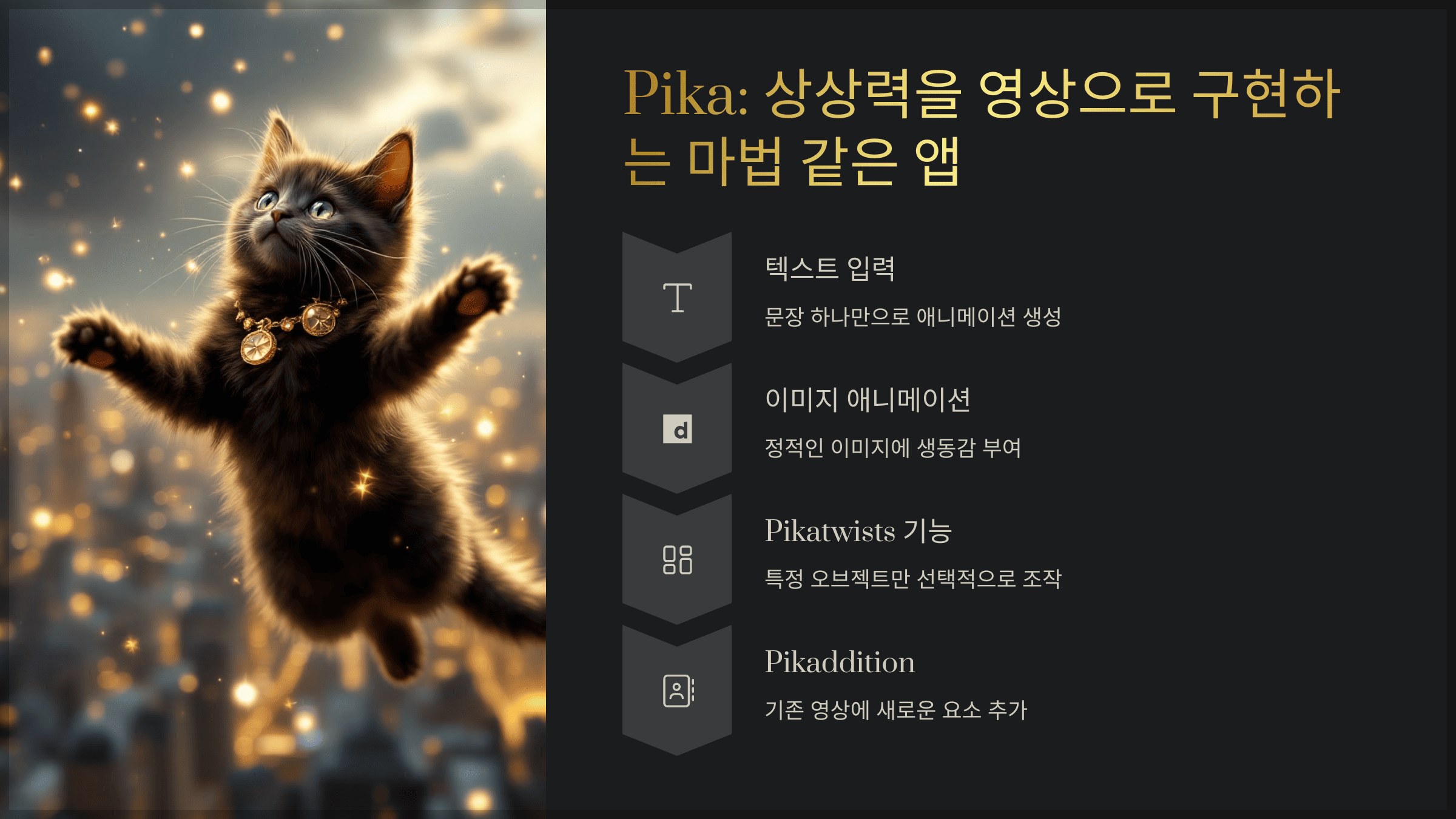 Pika: 상상력을 영상으로 구현하는 마법 같은 앱
