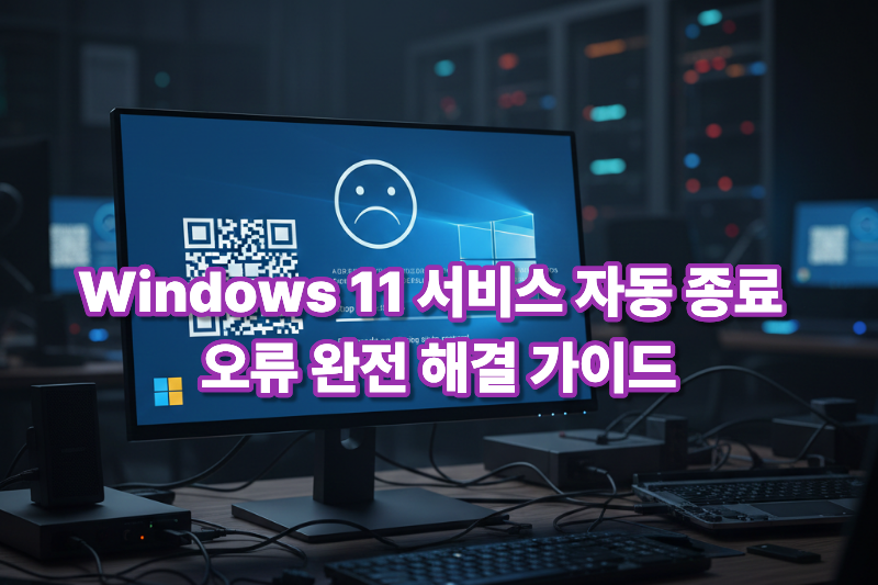 Windows 11 시스템 서비스 자동 종료 오류 해결