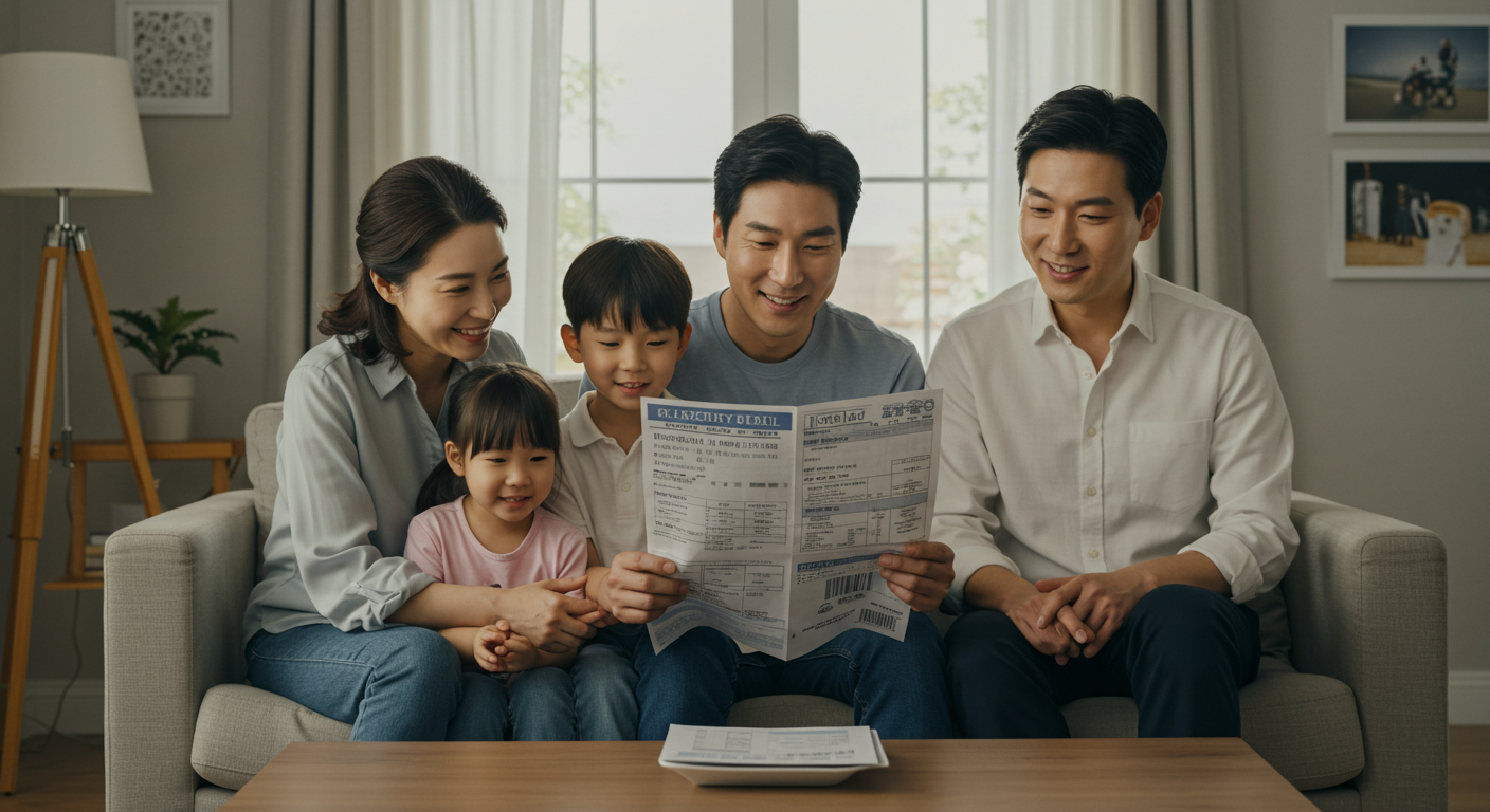 서울 전기요금 감면 신청 혜택을 받는 저소득&middot;다자녀 가구 이미지
