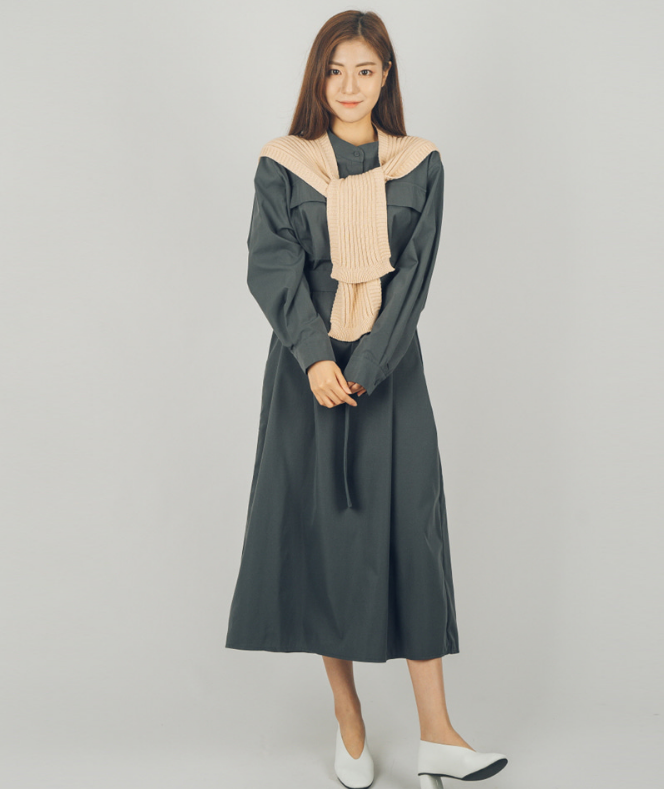 헨리넥포켓원피스