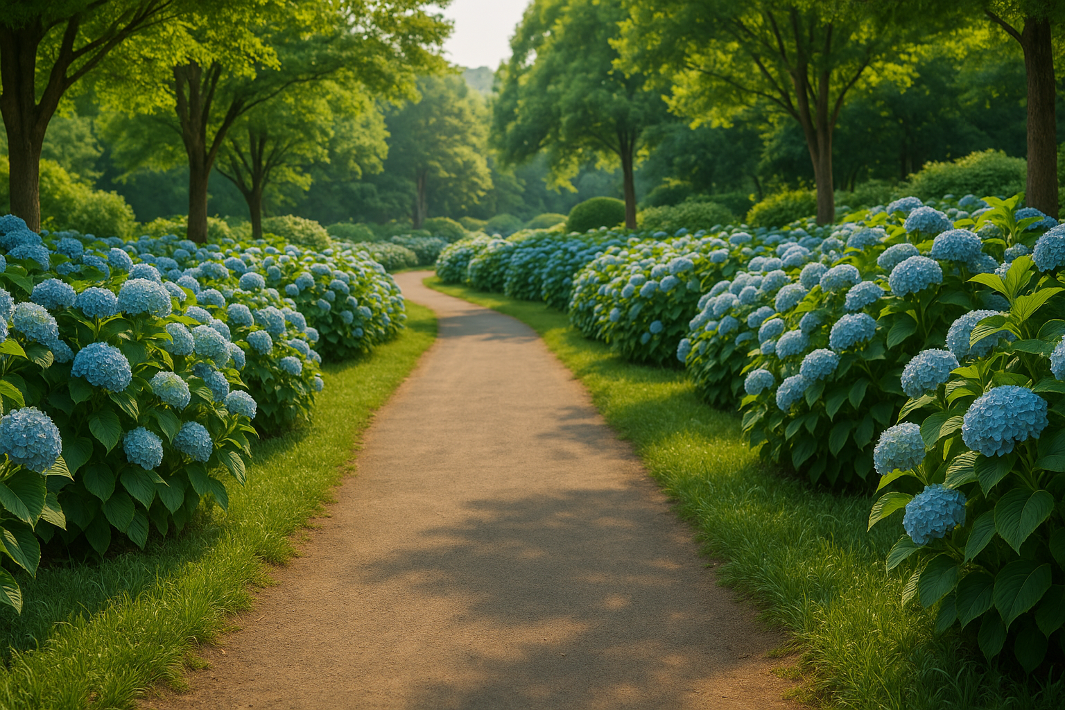 6월 수국 절정 율봄식물원