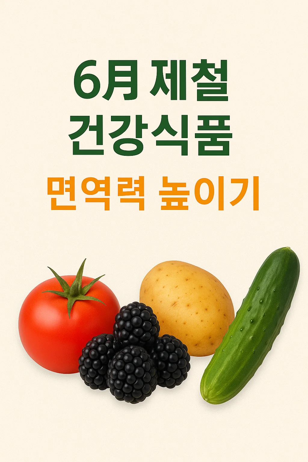 6월 제철 건강식품 7가지로 면역력 높이기