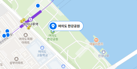 한강공원-지도-사진