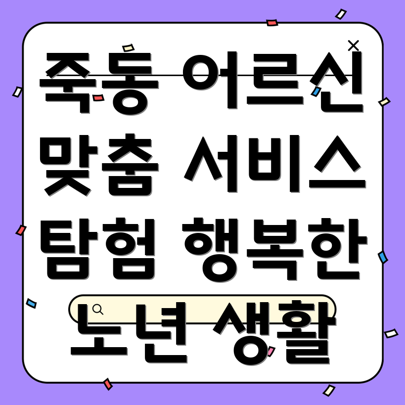 노인 맞춤형 서비스