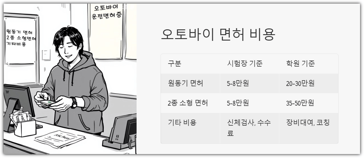 오토바이 면허 비용