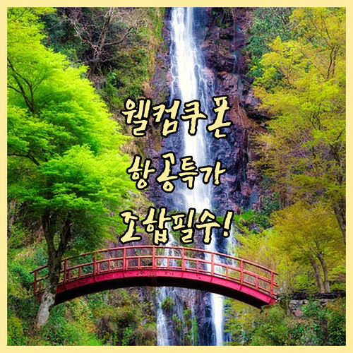 숙소 웰컴팩 쿠폰 극대화 항공권 정액..