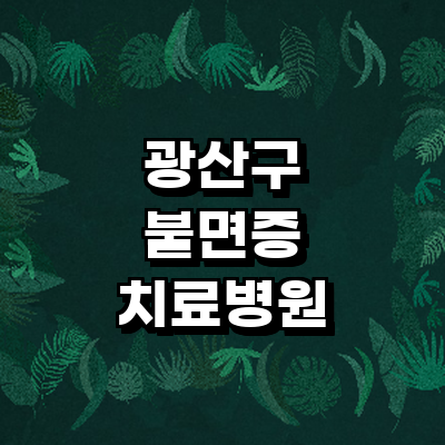 광주 광산구 불면증