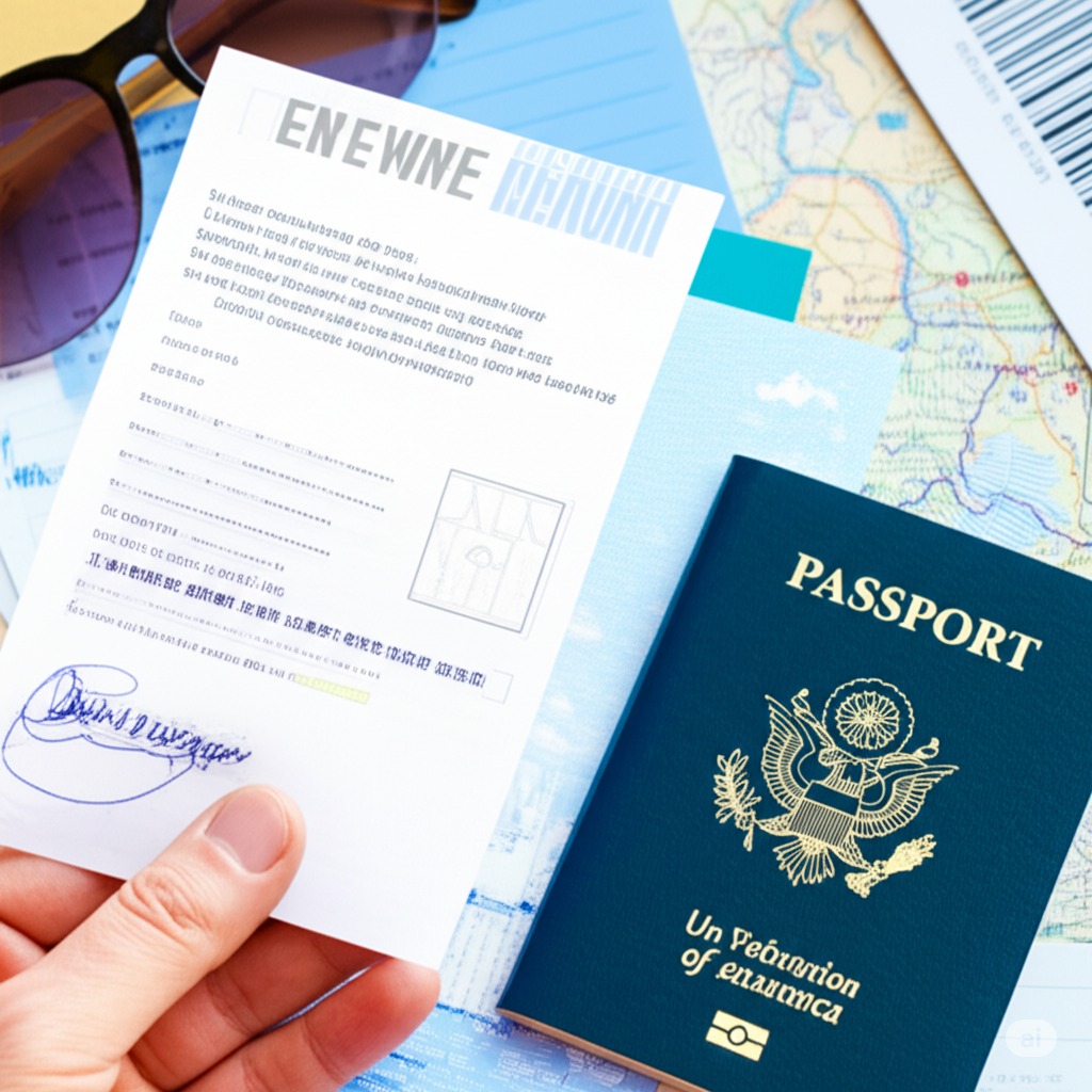 여행자 보험 확인서