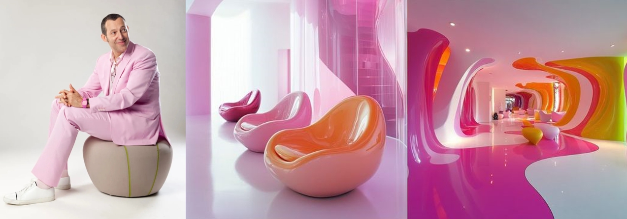 카림 라시드와 그의 인테리어 관련 이미지