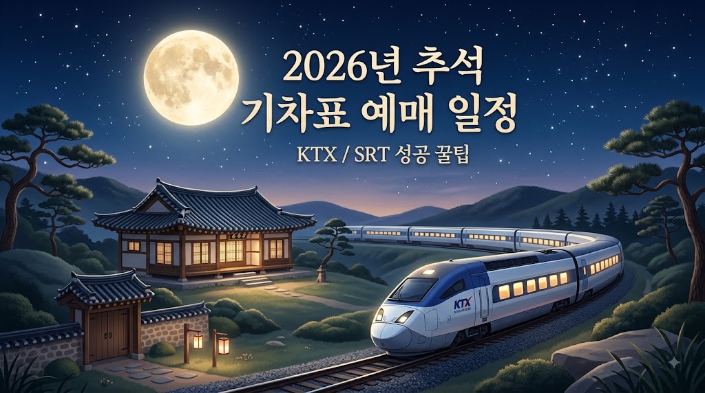 추석 기차표 예매 일정