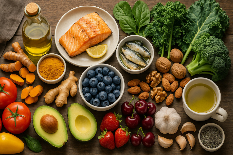 관절통 완화 도움 되는 음식 이미지