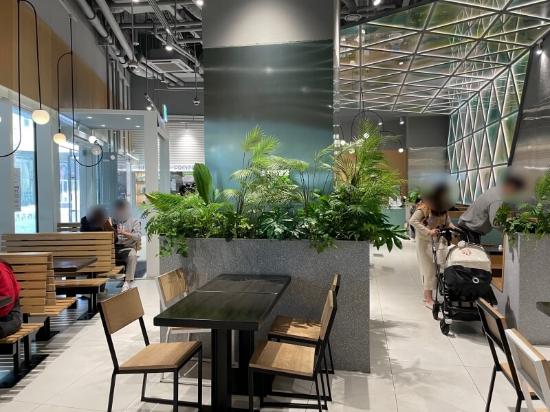 동탄 롯데백화점 수제 버거 맛집 쉑쉑버거 - 홀좌석