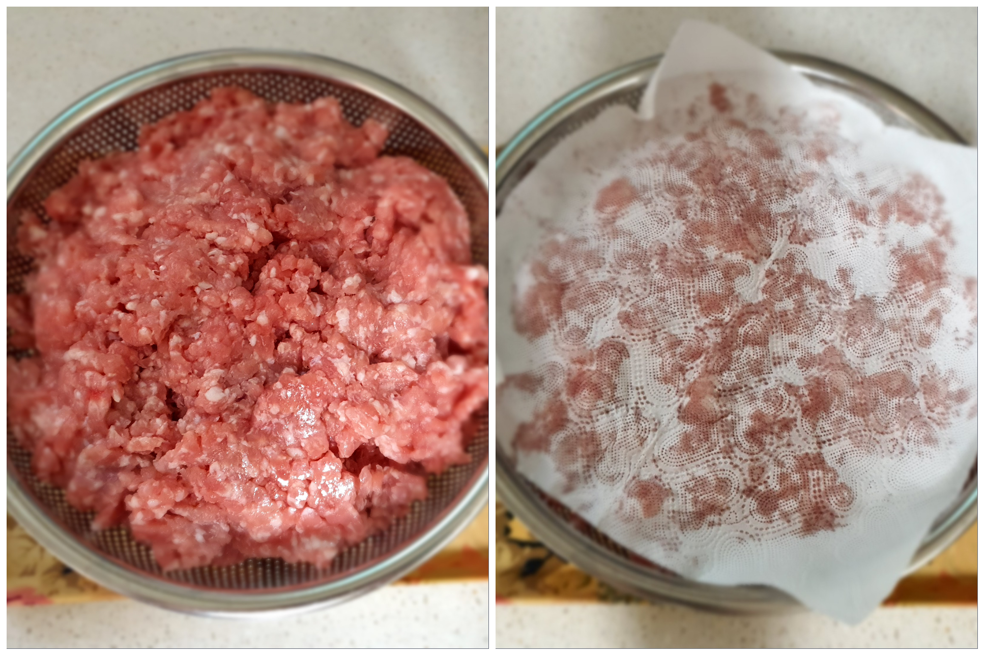 돼지고기-다짐육을-사용합니다.