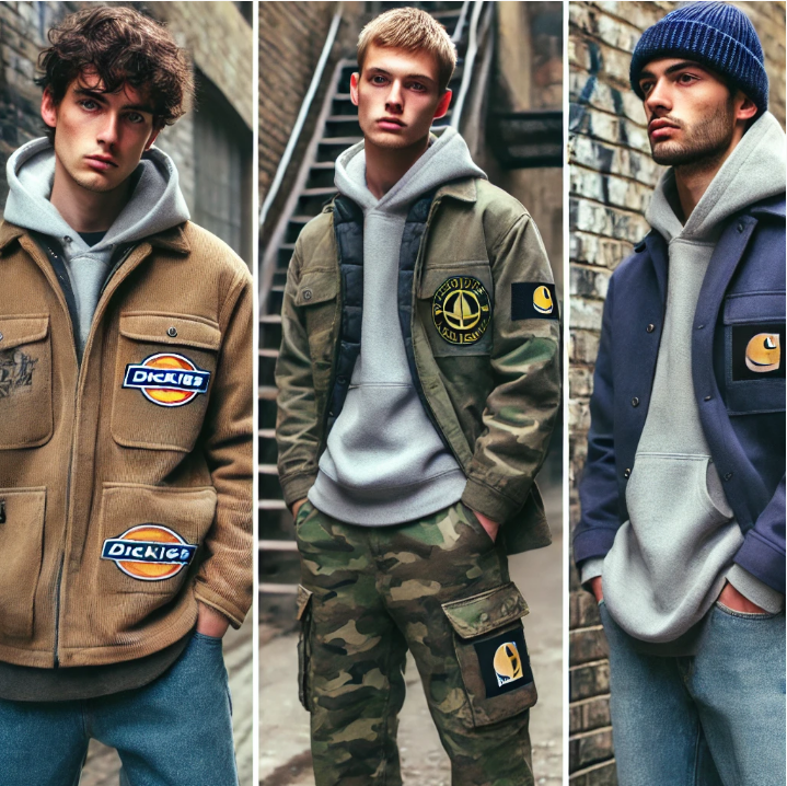 워크웨어 브랜드 정보 관련 사진 (칼하트, 디키즈, 스톤아일랜드)