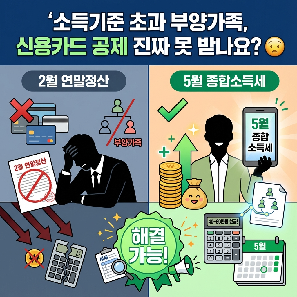 연말정산 소득기준 초과 부양가족