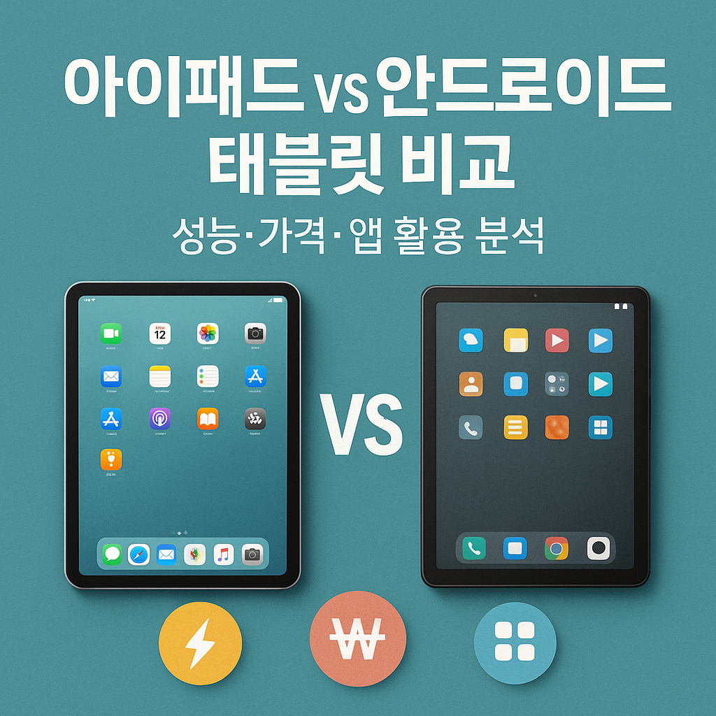 아이패드 vs 안드로이드 태블릿 비교