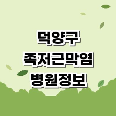 고양 덕양구 정형외과
