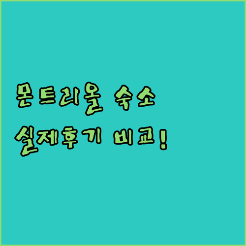 캐나다 몬트리올 여행 숙소 추천 및 ..