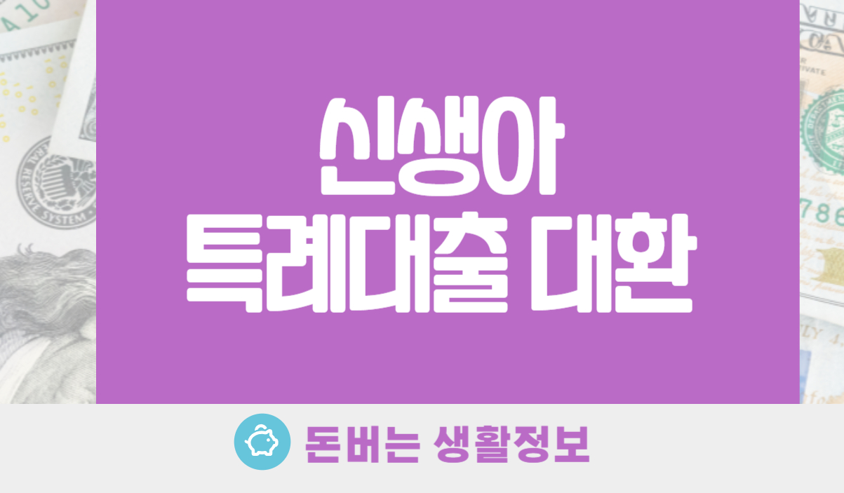 신생아 특례대출 대환