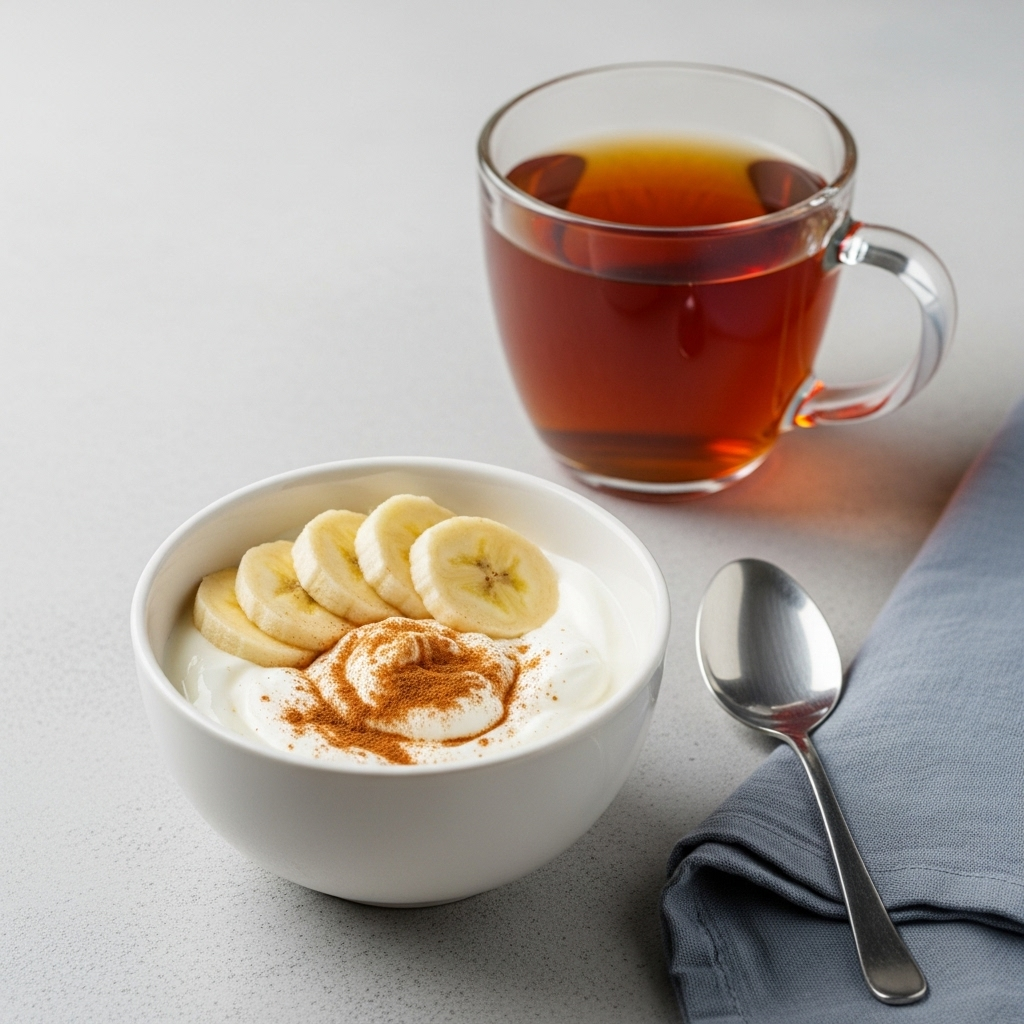 소화에 좋은 꿀+시나몬 요거트