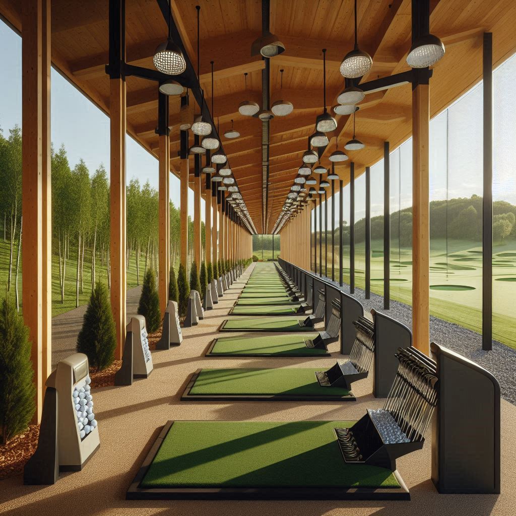 실외골프연습장 배경