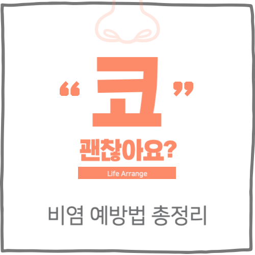 비염 예방법 총정리