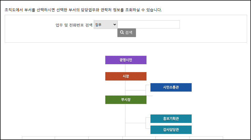 광명시청-홈페이지
