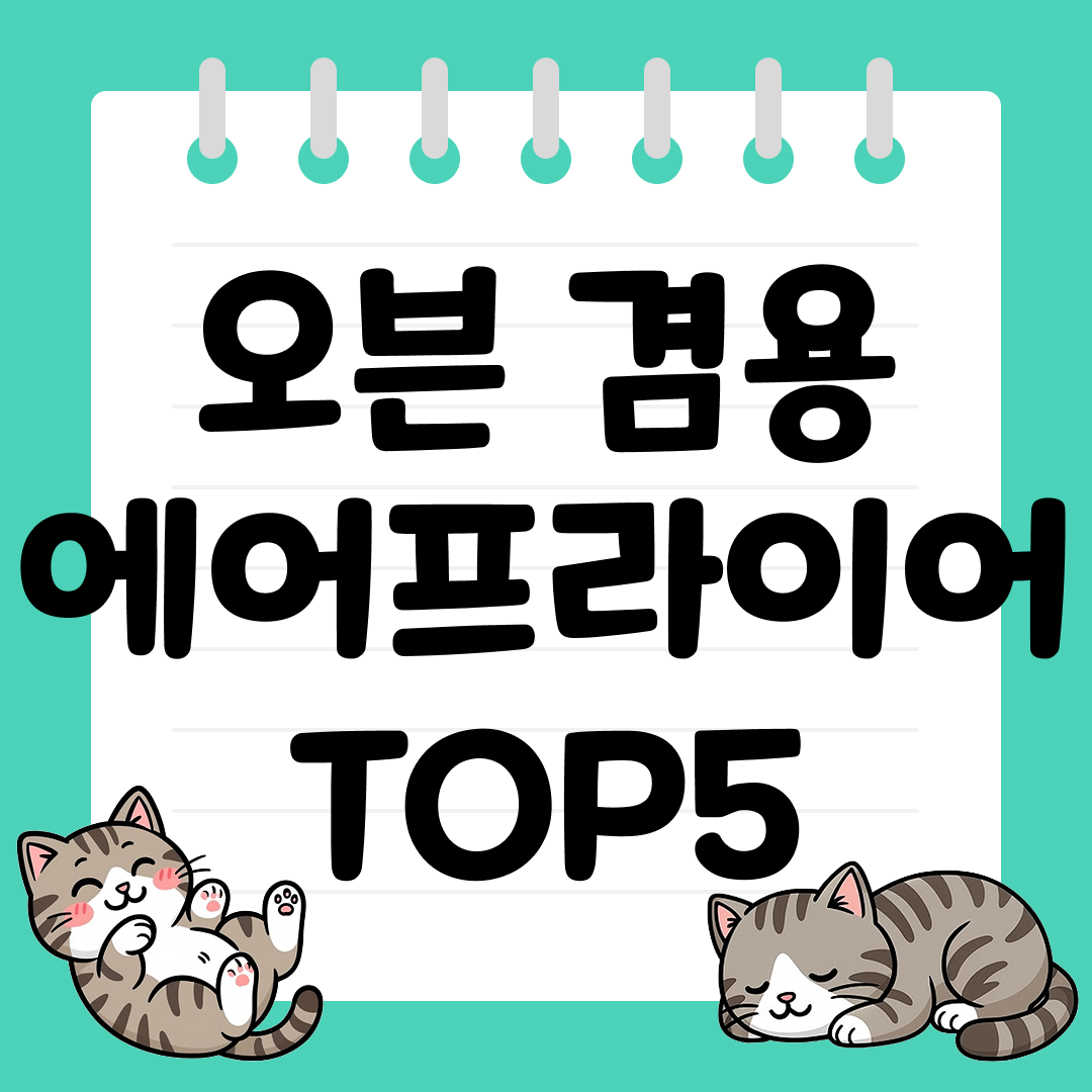 25년 9월 1주차 오븐 겸용 에어프라이어 추천 순위 TOP5