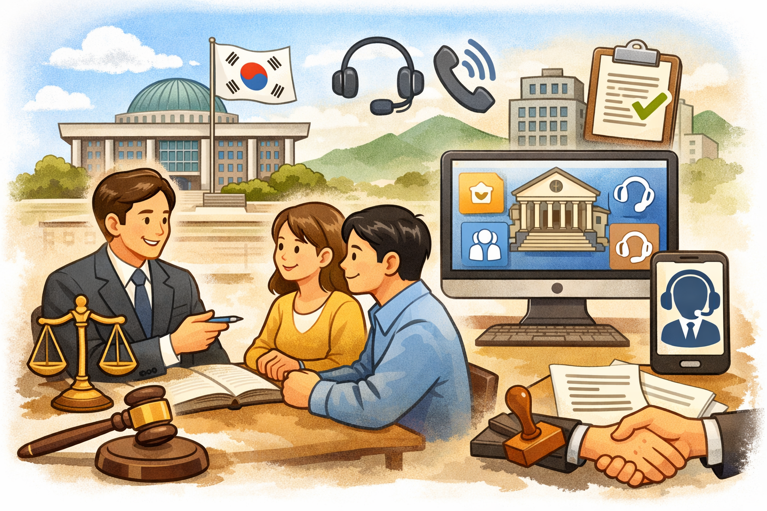 무료 법률상담 받는 방법|대한법률구조공단 법률구조 플랫폼 이용법 총정리 관련 사진