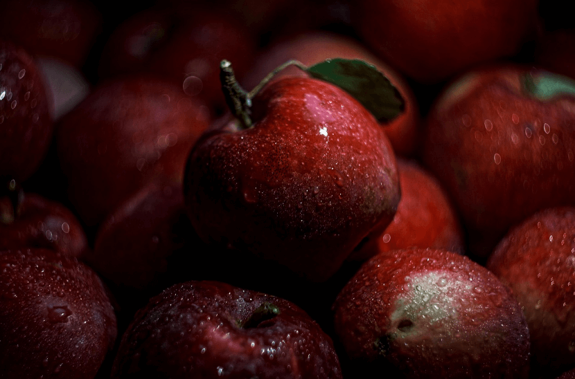 펙틴 풍부한 수용성 식이섬유 사과 사진