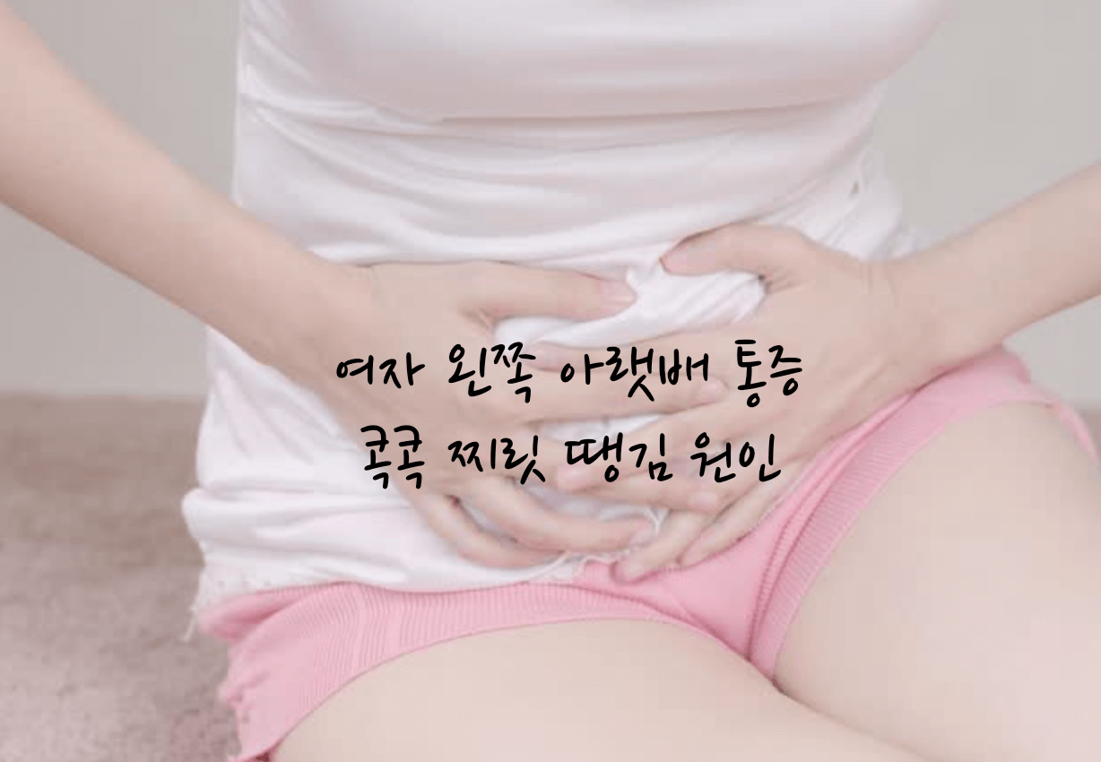여자 왼쪽 아랫배 통증