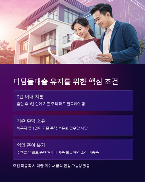디딤돌대출 유지를 위한 핵심 조건