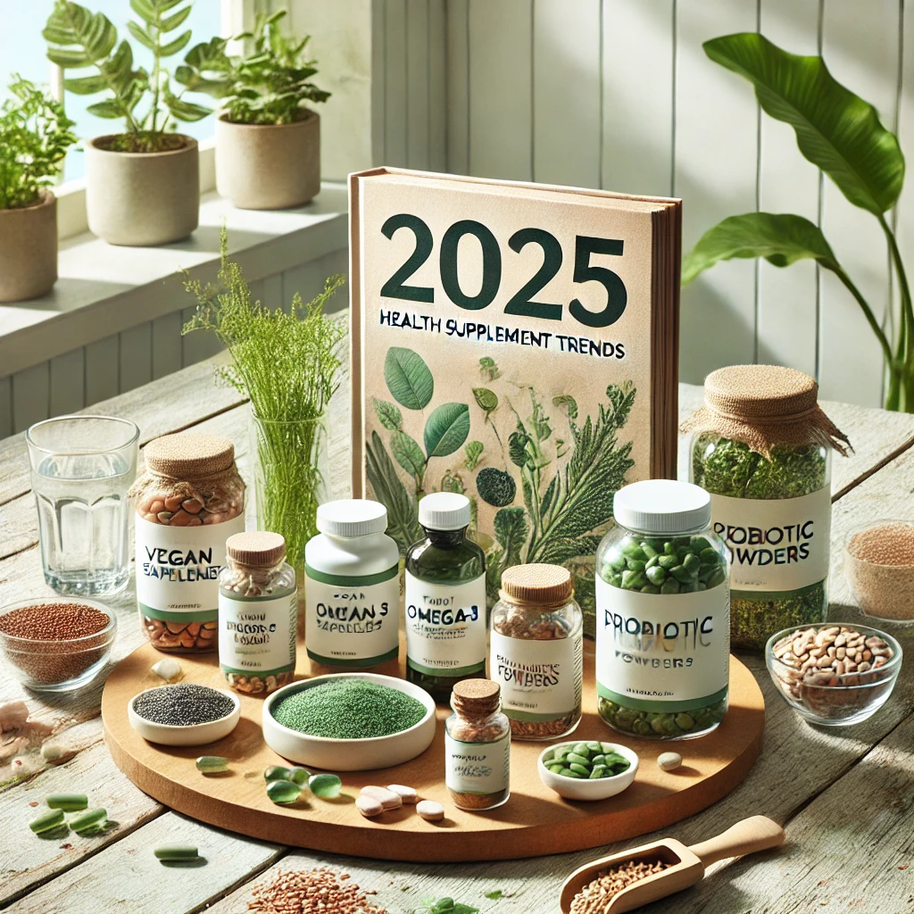 2025년 건강기능식품 트렌드를 나타내는 이미지