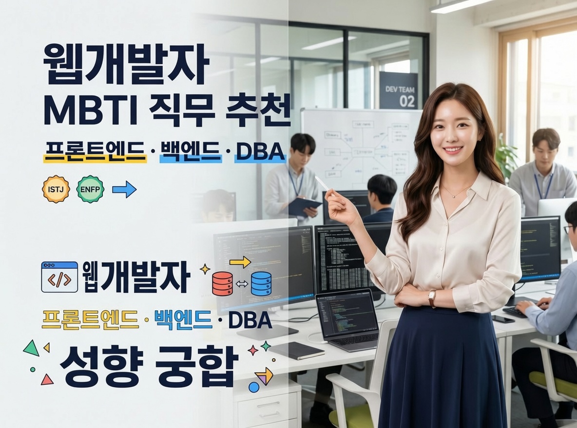웹개발자 MBTI 직무 추천 — 프론트엔드·백엔드·DBA 성향 궁합