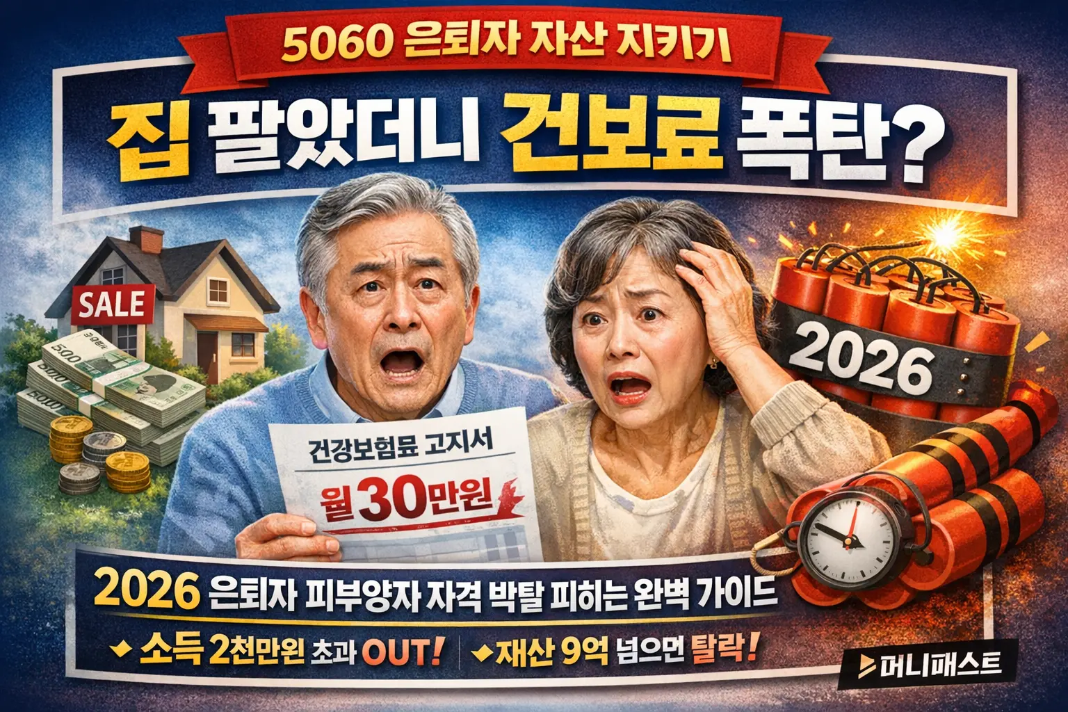 2026년 건강보험료 피부양자 자격 박탈 기준 및 은퇴자 지역가입자 건보료 폭탄 피하는 방법, 가족 간 증여 재산 분할 기초연금 모의계산 건강보험 환급금 조회 방법 완벽 가이드