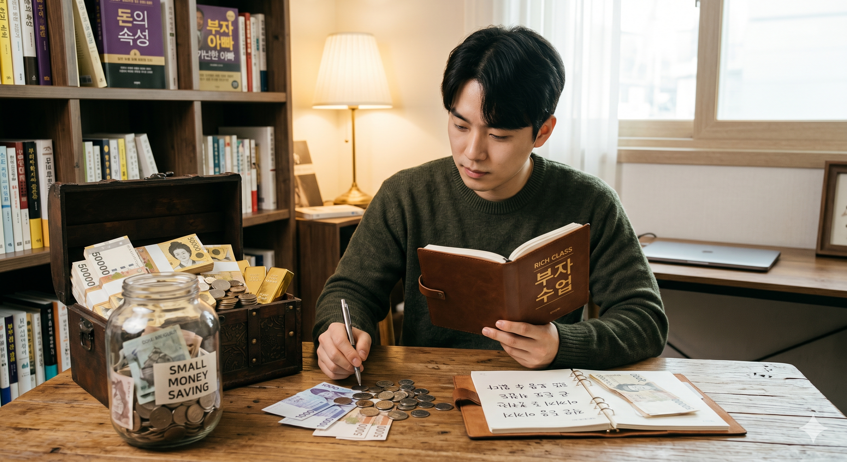 부자수업-작은 돈을 아끼지 못하는 사람은 큰돈도 모을 수 없다