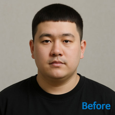 남자 헤어스타일 추천 - 둥근 얼굴