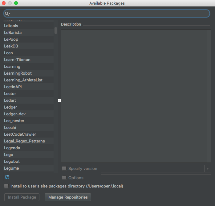 파이참-패키지-설치-화면