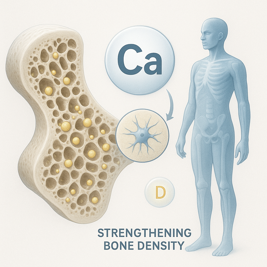 칼슘 입자가 골밀도를 강화