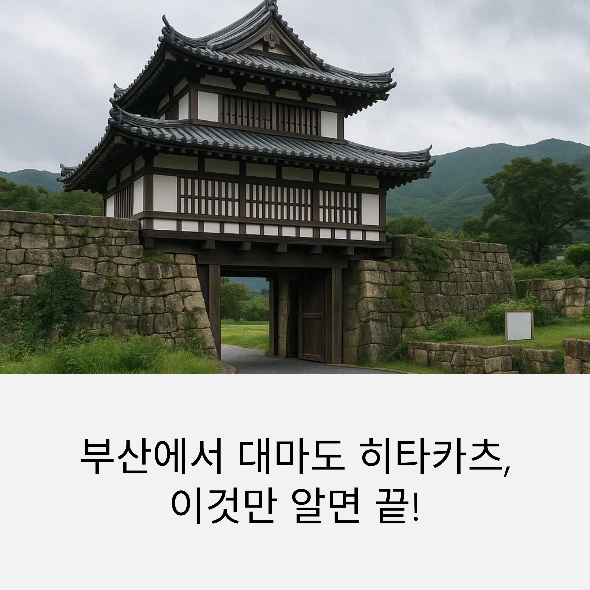대마도 히타카츠항 입항 절차