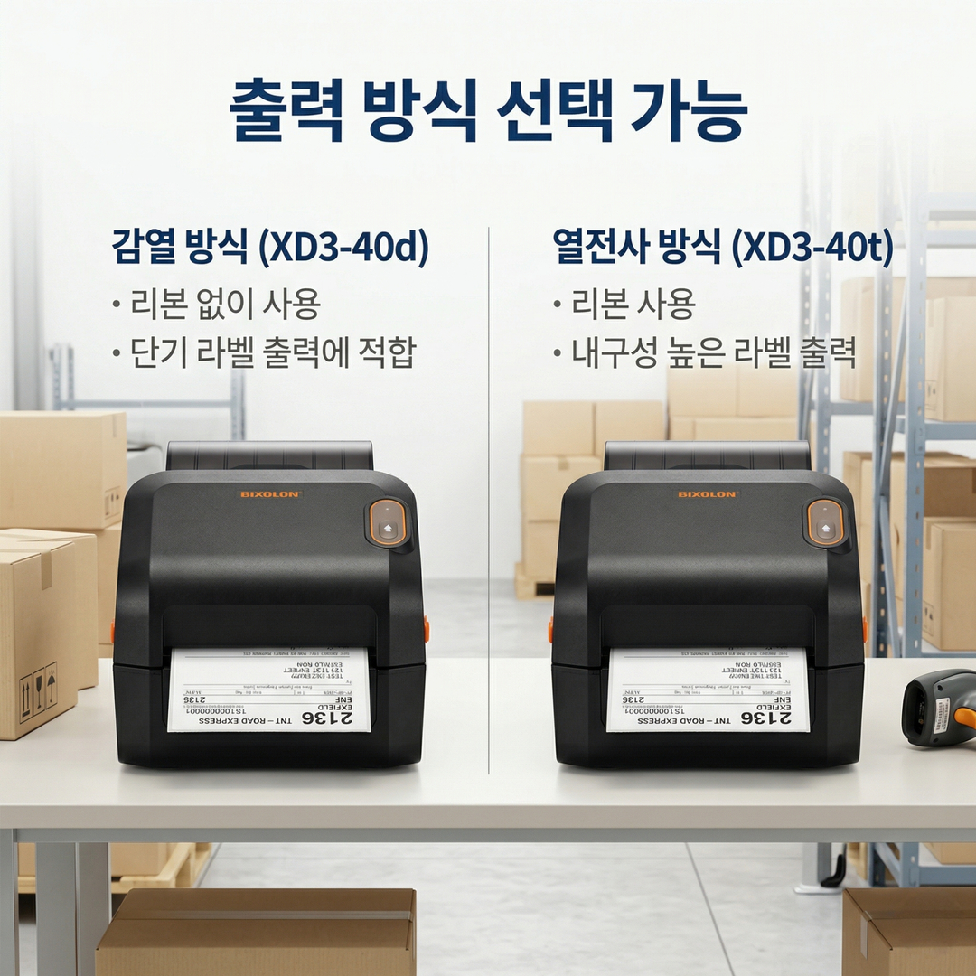 빅솔론XD3-40, 빅솔론XD3-40d, 빅솔론XD3-40t, 라벨프린터, 바코드프린터, 4인치라벨프린터, 감열라벨프린터, 열전사라벨프린터, 데스크탑라벨프린터, 물류라벨프린터, 바코드라벨출력기, 라벨출력기, 산업용라벨프린터