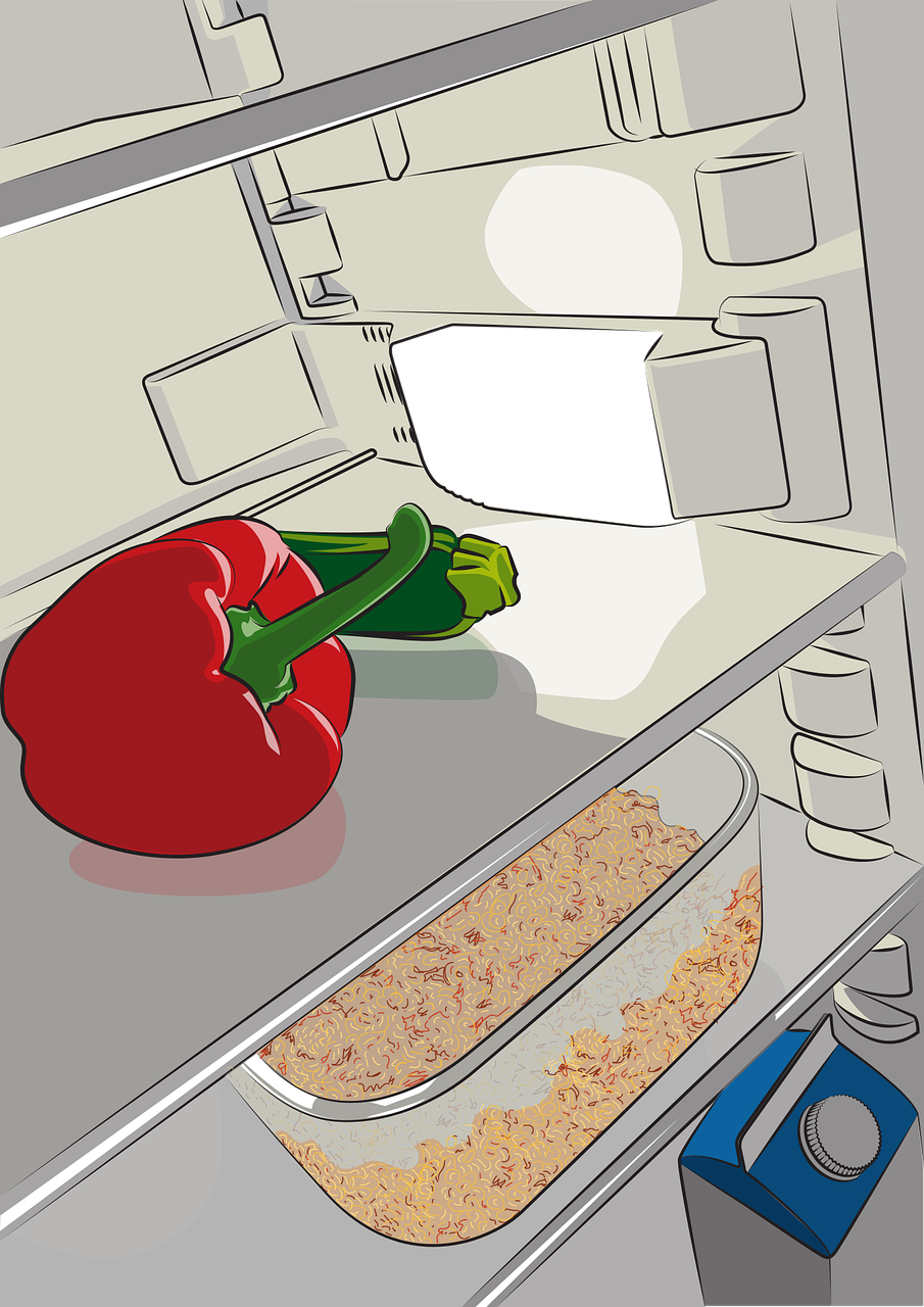 냉장고 재료 사진