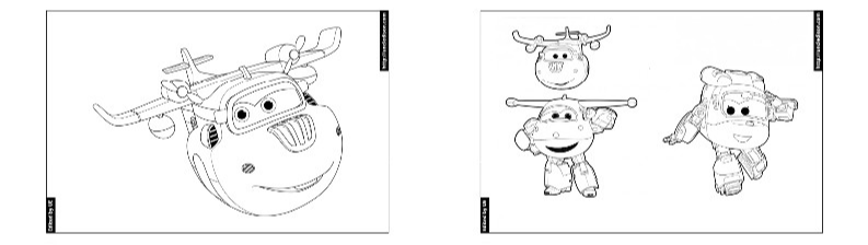슈퍼윙스 색칠공부 도안