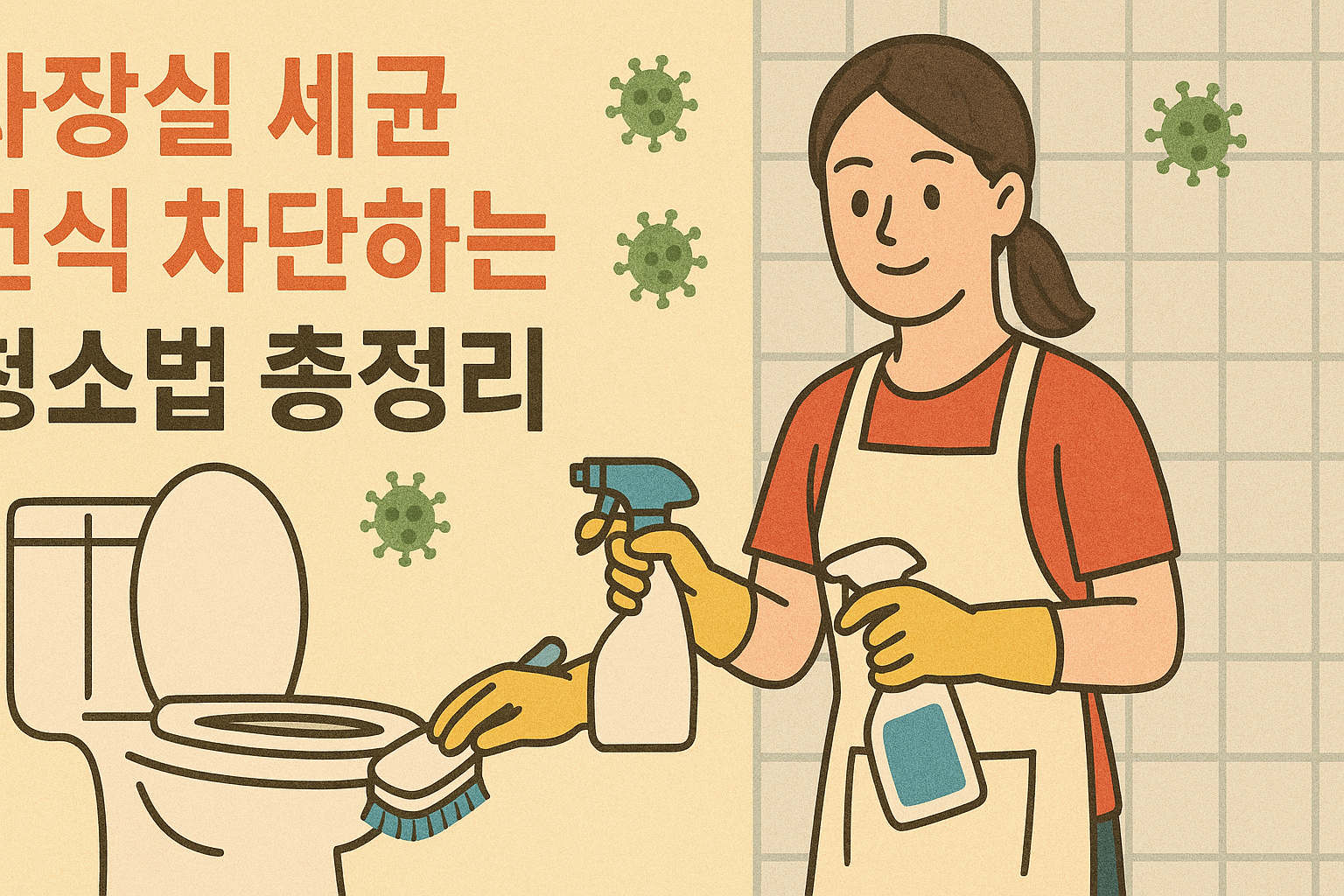 화장실 세균 번식 차단하는 청소법 총정리