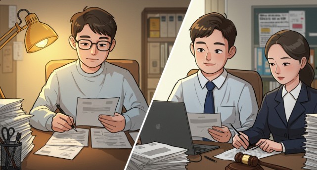 개인회생 혼자 준비하는 모습과 전문가와 함께 준비하는 모습