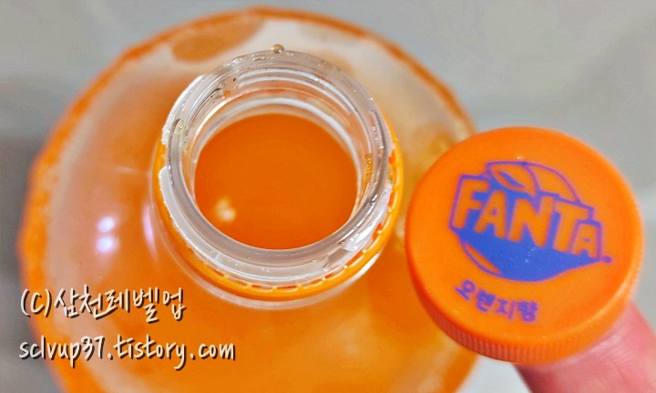 환타 오렌지향 1.5L 개봉 후