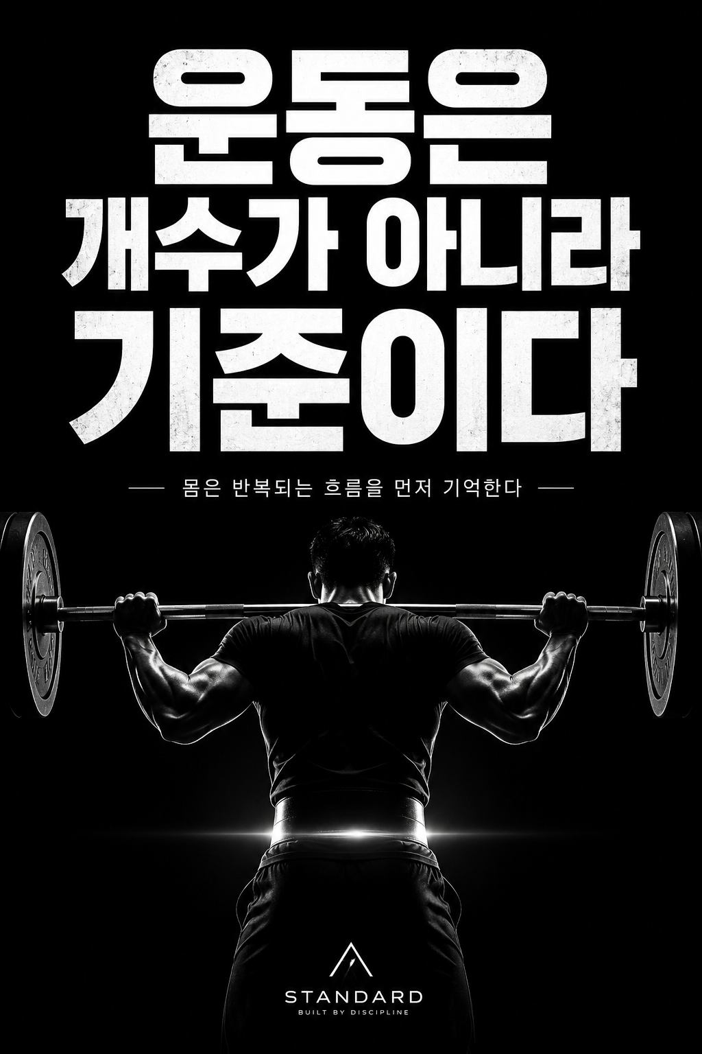 운동은 개수가 아니라 기준이다