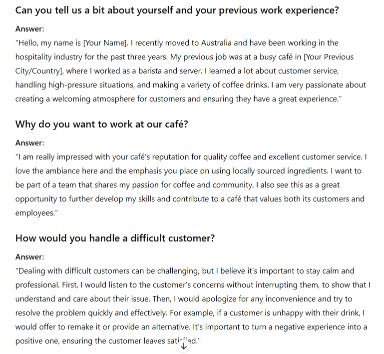 Let's practice English interview at home with CHAT GPT.