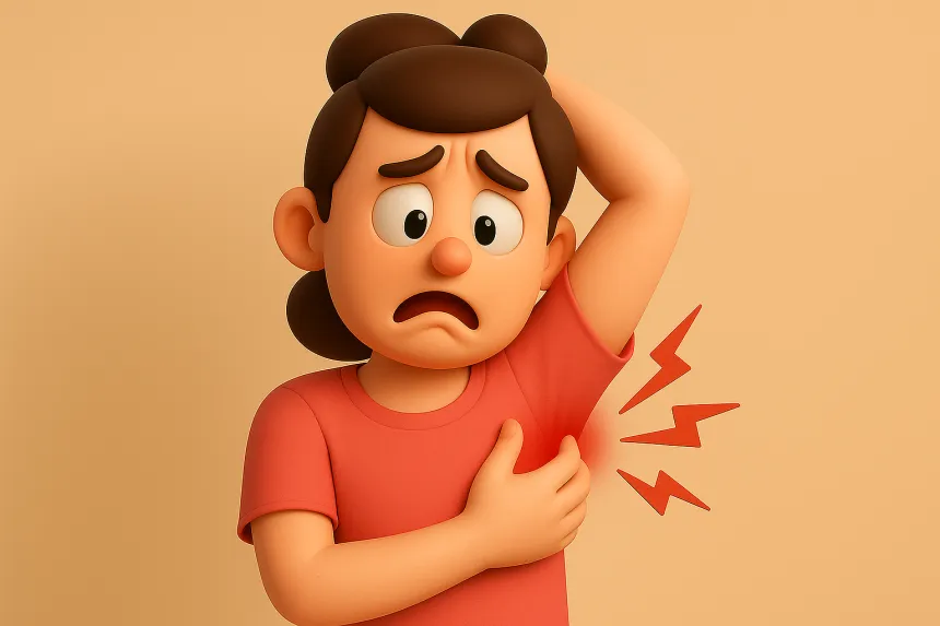 왼쪽 겨드랑이 밑 통증